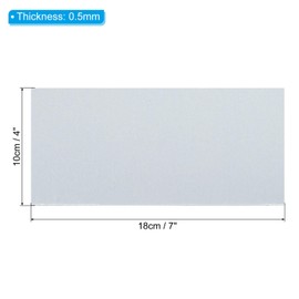 PATIKIL 10pcs Galvanized Steel Sheet, 18x10cm Galvanized Steel Plate Panels 0.5mm Thick Metal Timber Connector Sheet for Roof Flashing Fixing Repair Arts Crafts DIY Projects