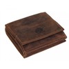 Greenburry Vintage Change Purse Wallet Leather 10 cm braun