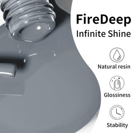 Firedeep Gray Gel Nail Polish, 0.54 Fl Oz Large Bottle UV LED Soak Off Grey Gel Polish for Autumn and Winter 1Pcs