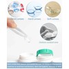 WUNZILO 2-teiliges Set Pinzette für weiche Kontaktlinsen,Mit Saugnapf Contact Lens