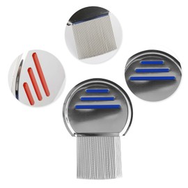 Vanyibro Infinity Stainless Steel Metal Headlice Nit Removal Comb with Spiral Grooves(Pcak of 2)