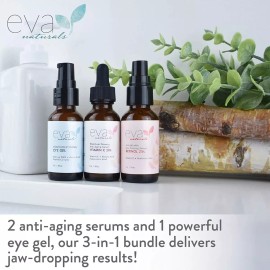 Eva Naturals Kit Vitamin C  20% Retinol, 3.5%, Eye Gel