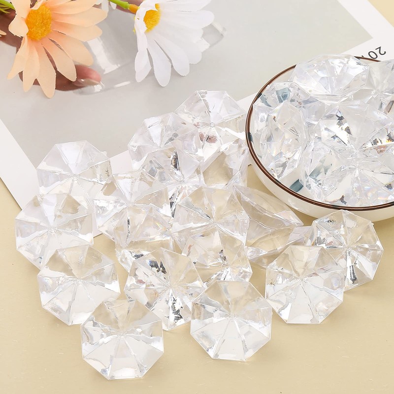 DAHI Decorative Diamonds 35 Pieces 32 mm Acrylic Crystal Table