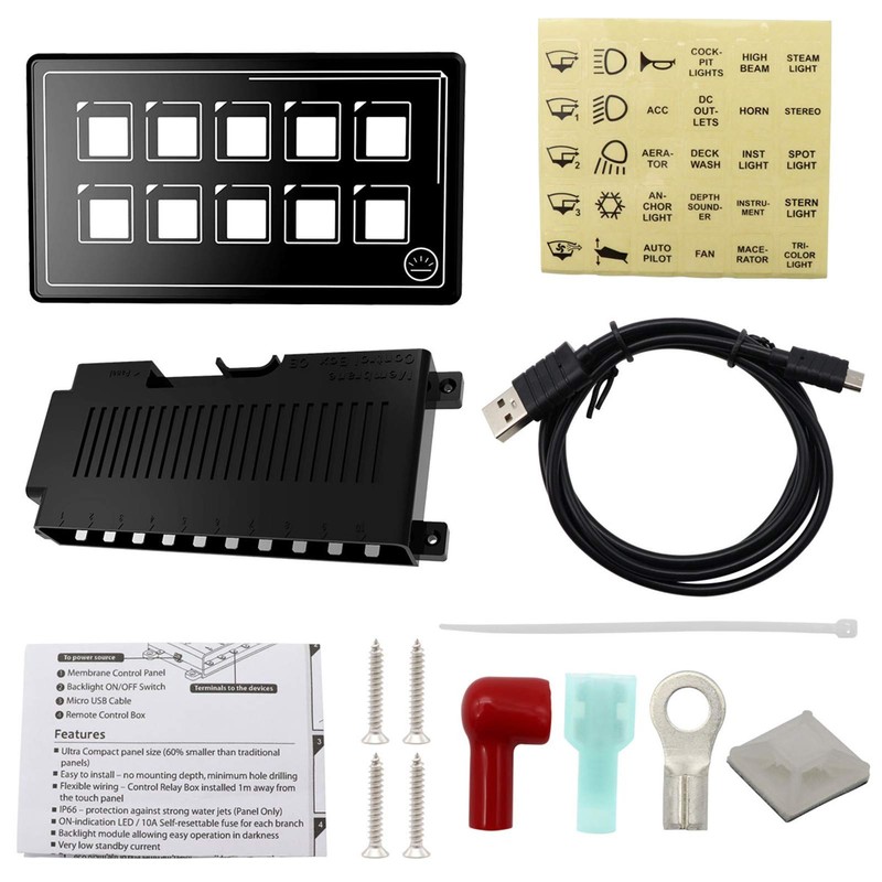 Control Panel, Universal 10P Membrane Control Panel Bluetooth App Control
