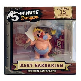 Wiggles 3D 5-Minute Dungeon: Baby Barbarian Figurine and New Content Card Pack