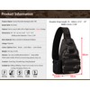 BAIGIO Tactical Sling Backpack Bag for Men Molle Crossbody Shoulder
