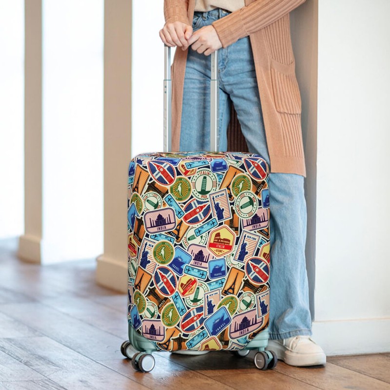 HYPER VENTURE Washable Luggage Cover - Fashion Suitcase Protector Fits