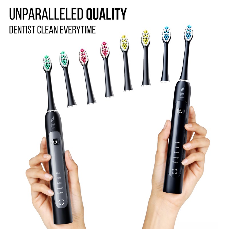 Acteh Sonic Electric Toothbrush Dual Set 5 Modes Smart Timer