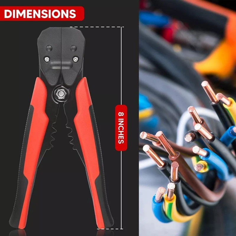 MARZSEFLO Pinza Pela Cable Automática Pinzas Cortadoras Cable 5 En