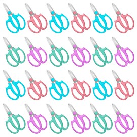 24 Pcs Flower Scissors Stainless Steel Floral Shears Floral Scissors for Fresh Flower Shears for Yard Gardening Plants Hedge Flowers Cutting Secateurs Flowers Arrangement