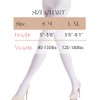 leg elegant Women's 80 Den Microfiber Soft Opaque Tights Pantyhose