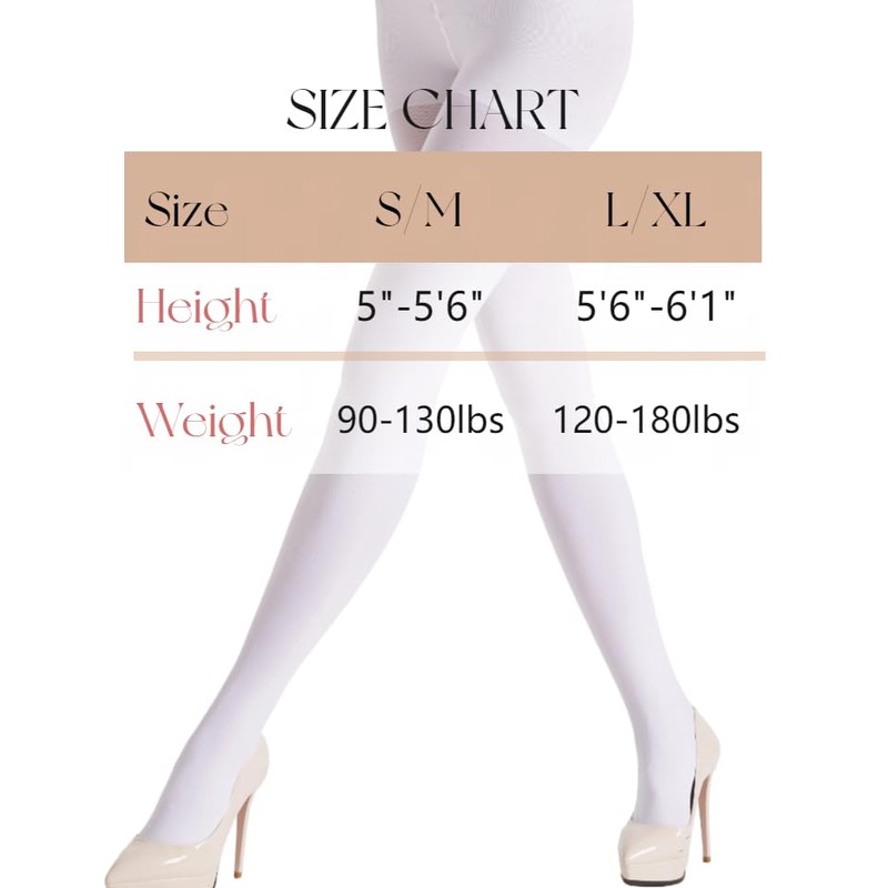 leg elegant Women's 80 Den Microfiber Soft Opaque Tights Pantyhose