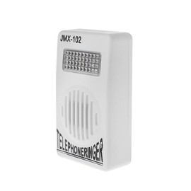 Tebatu Phone Accessories,Telephone Ringer Phone Amplifier Ring Speaker Strobe Light Flasher Bell Extra-Loud Sound Wall Hanging
