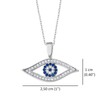 MYSTIC JEWELS 925 Sterling Silver Evil Eye Protection Turkish Eye