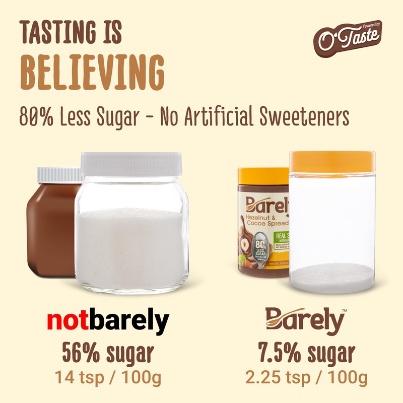 Sweet Mediterranean Sesame Spread by Barely, Low Sugar & No