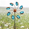 Honiweer Iron Art Windmill with 360° Rotation, Garden Stake, Metal