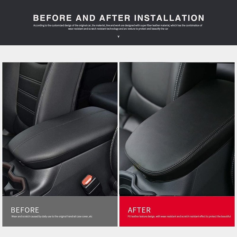 INTGET Center Console Armrest Cover for 2025 Toyota RAV4 Accessories