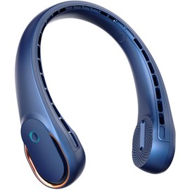 FrSara Neck Fan, Portable Personal Fan Strong Wind, 4000mAh, Air Volume,360° Cooling, No Hair Twisting, Air Volume On 2 Sides, Non-Slip, Quick Charge, Long Use Time, Birthday Gift for Women, Dad, Men