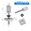 YFFSFDC Fin Screw, M4 Stainless Steel, Fin Lock Screw, Surfboard