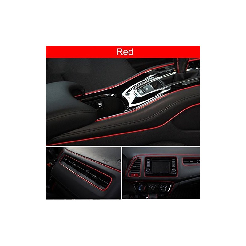Red Metallic Gloss Interior Decorative Strips for Cars Commercial Vehicles