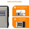 UPGRADE Extra Large Capacity Key Lock Box, Weatherproof Wall Mount