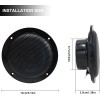 Herdio 4" Outdoor Ceiling Speaker Waterproof Marine Ceiling Speakers 160W