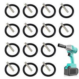 brileze 28 Pcs Replacement Pin and O-Ring Set for 1/2" Impact Socket Scaffolders for Impact Wrench, Pressure Washer, 4x30mm Impact Wrench Rings and 3x25mm Socket Pins (14 Pairs)