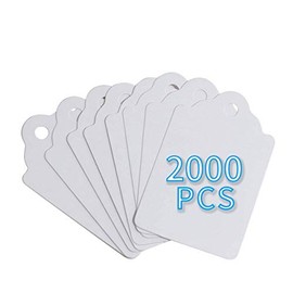FEMELI Unstrung Marking Tags,2000 Pcs Price Tags,1.75 x 1.1 Inches,White Merchandise Tags for Sale