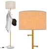 Giantex Floor Lamp with Coat Rack, 63" Tall Floor Lamp