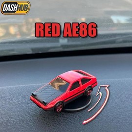 DashHub Drift Legends: AE86 & McQueen – Car interior Figurines Novelty Dashboard Ornaments & Car Accessories - Pop culture Modern Bobbleheads - Model: Red AE86 Toyota