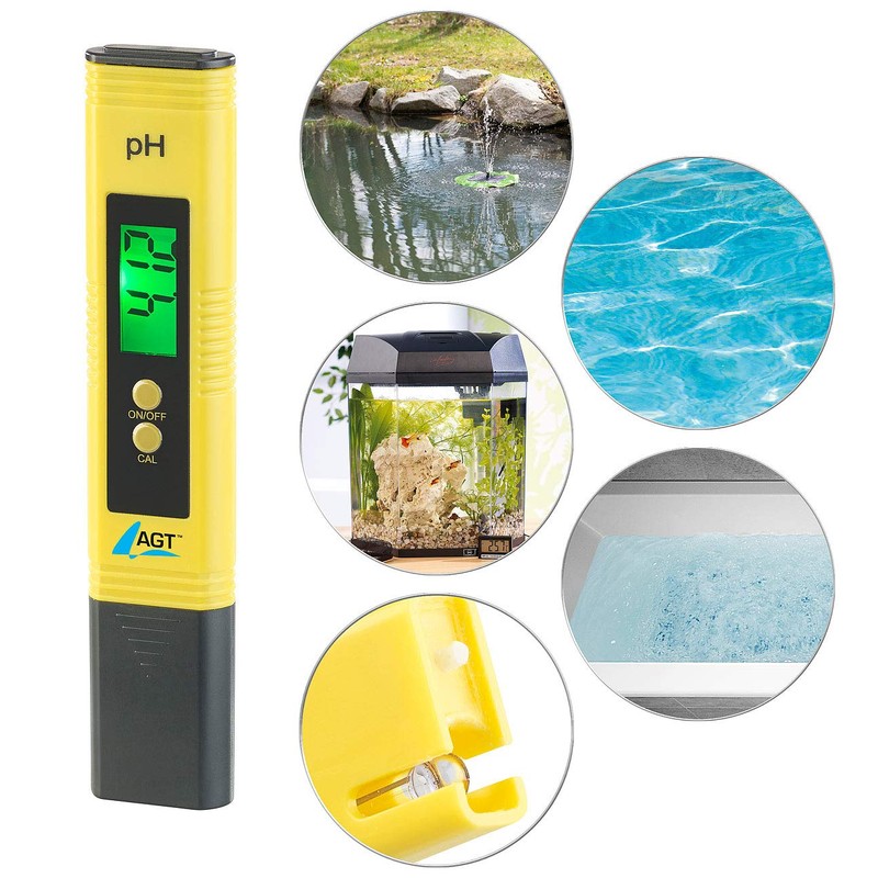 AGT pH Meter: Digital pH Tester with ATC Function &
