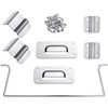 Leriton 1 Set Table Hinge Bracket Kit Removable Metal Table