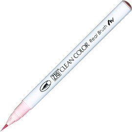 Kuretake Zig Clean Color Real Brush Watercolour Pen - Sugared Almond Pink 200, RB-6000AT-200