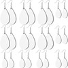 24 Pieces Sublimation Blanks Sublimation Earring Blanks Wooden Earrings Teardrop