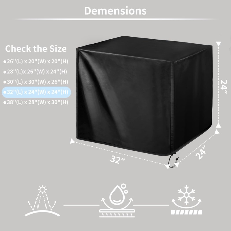 TIAOFY Waterproof Universal Generator Cover, Outdoor Generator Tent Running Cover,