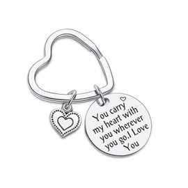 7RVZM Anniversary Jewelry For Wife Keychain From Husband Gift Long Distance Relationship Gifts Girlfriend Birthday Jewelry From Boyfriend Keychain Wedding Day Gift For Bride Jewelry