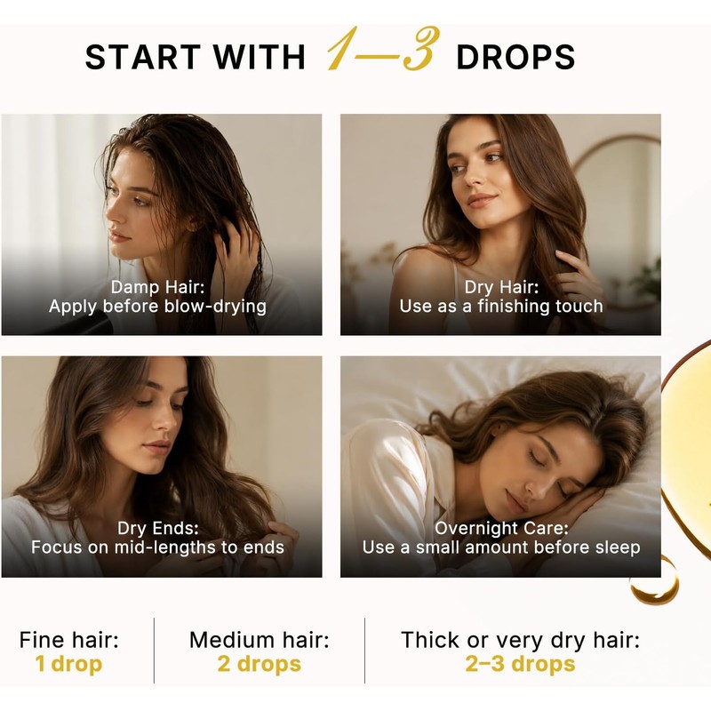 Karseell Aceite de Nuez Marroquí para Cabello, Presión Fría, 1.69