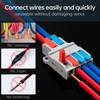 GKEEMARS 10Pcs Lever Wire Connectors, Quick Disconnect Kit Cable Clamp