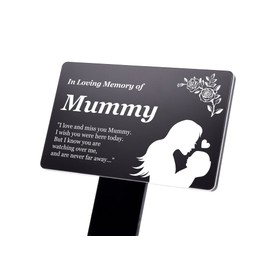 OriginDesigned Memorial plaque with poem and illustration in gold, silver, copper or black and white