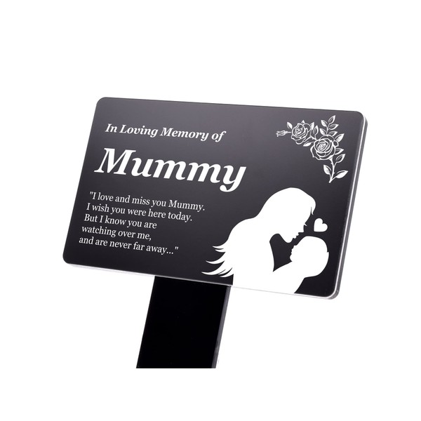 OriginDesigned Memorial plaque with poem and illustration in gold, silver,