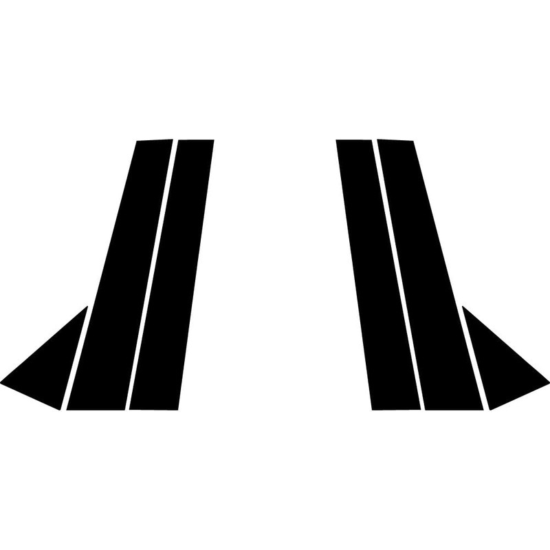 Rvinyl Pillar Post Window Trim Compatible with Volkswagen Passat 2012-2019