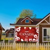 Happy Canada Day decorations Banner July 1, PILZUME Large Backdrop