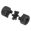 uxcell 1-1/8" to 1-1/8" L095 Flexible 3-Piece L-Jaw Coupling Coupler