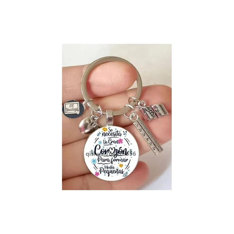 Llavero Regalo Para Maestra Profesora Preescolar Educadora Profesor Enseñanza Educación