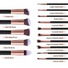 Paquete de 14 Brochas Profesionales Maquillaje Mohana Kabuki Libres de
