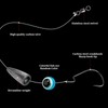 THKFISH Texas Rigs for Bass Fishing Rigs with Weights Hooks,