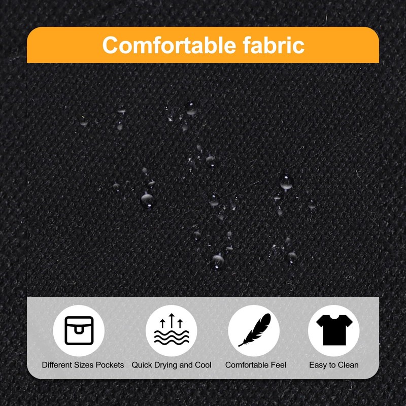 sourcing map Canvas Work Tool Apron 22.8"x22" Adjustable Belt Workshop