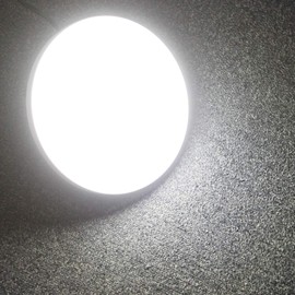 24w LED Bulkhead Round Ceiling Light Flush Mounted 6500k Cool White IP54 Water Resistant for Bathroom, Porch, Utility Room CW03