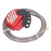 Safety Padlock Set Adjustable Stainless Steel Cable Lockout and 38mm