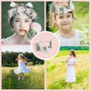 Flower Wreath and Flower Crown - Hair Band for Communion,